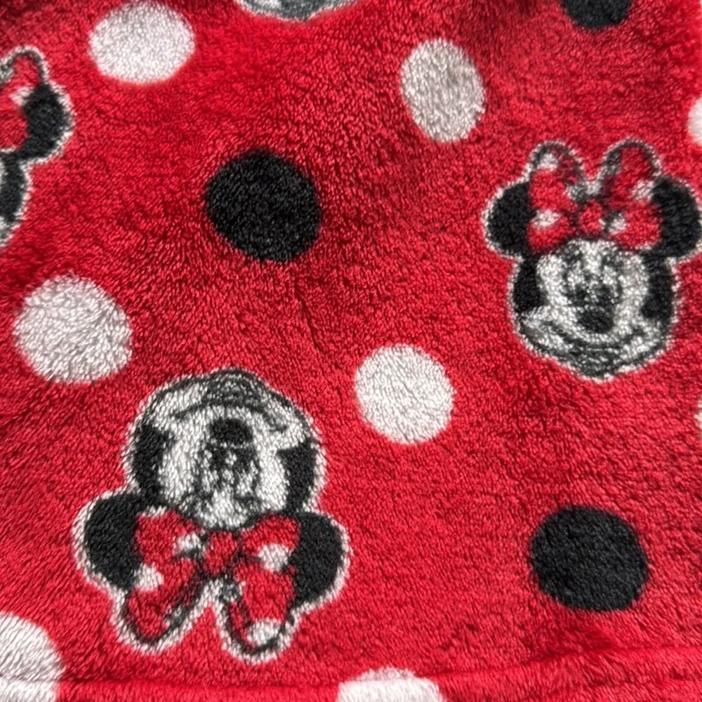 Disney JR. Minnie Mouse - Red, black and white robe.  Size 2T-3T